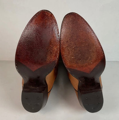 Vintage Dan Post Bullhide Cowgirl Boots | USA Made | Extra Narrow | Women’s 7 A