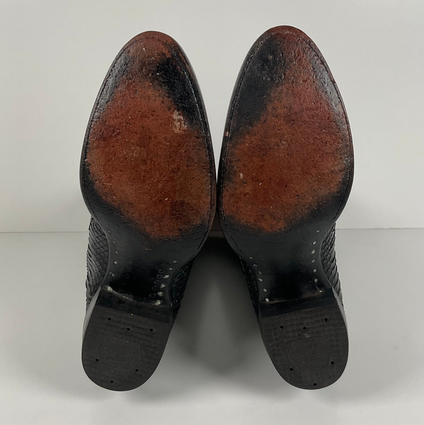 Vintage Tony Lama Cowboy Boots | Python Snakeskin | Men’s 8.5 D