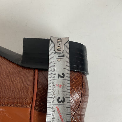 Silvertown Custom Cowboy Boots | Lizard Teju | Men’s 6.5 | Women’s 7.5