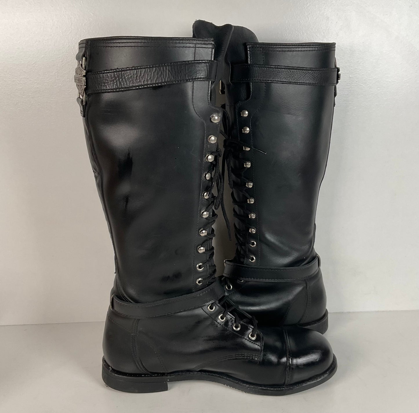 Vintage Harley Davidson Lace Up Tall Boots | Motorcycle | USA Made | Men’s 11.5