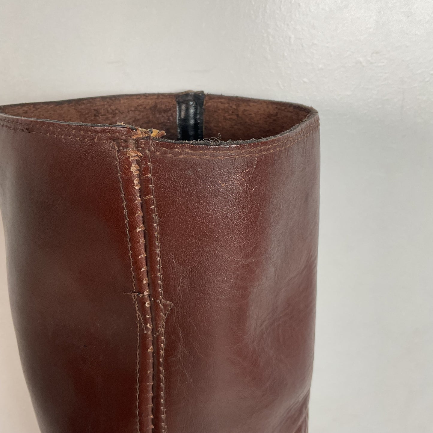 1970s Rodeo Chunky Campus Boots Men’s 9 D Cutter Toe USA Made