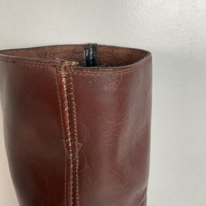 1970s Rodeo Chunky Campus Boots Men’s 9 D Cutter Toe USA Made