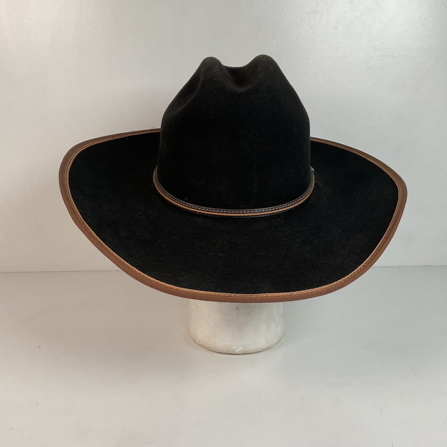 Vintage Stetson Cowboy Hat Black Felt XXX USA Made
