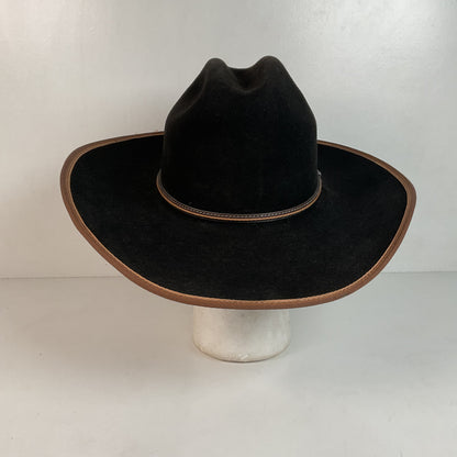 Vintage Stetson Cowboy Hat Black Felt XXX USA Made