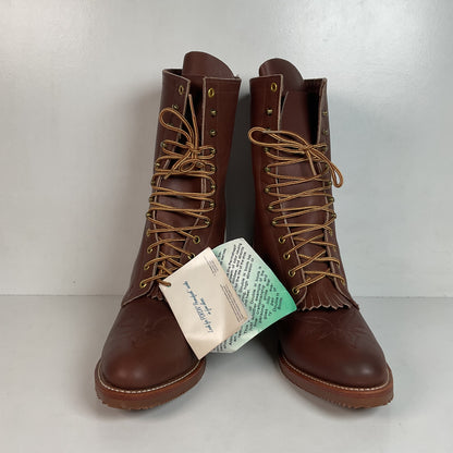 Vintage Double H Kiltie Packer Boots 10.5 D USA Made