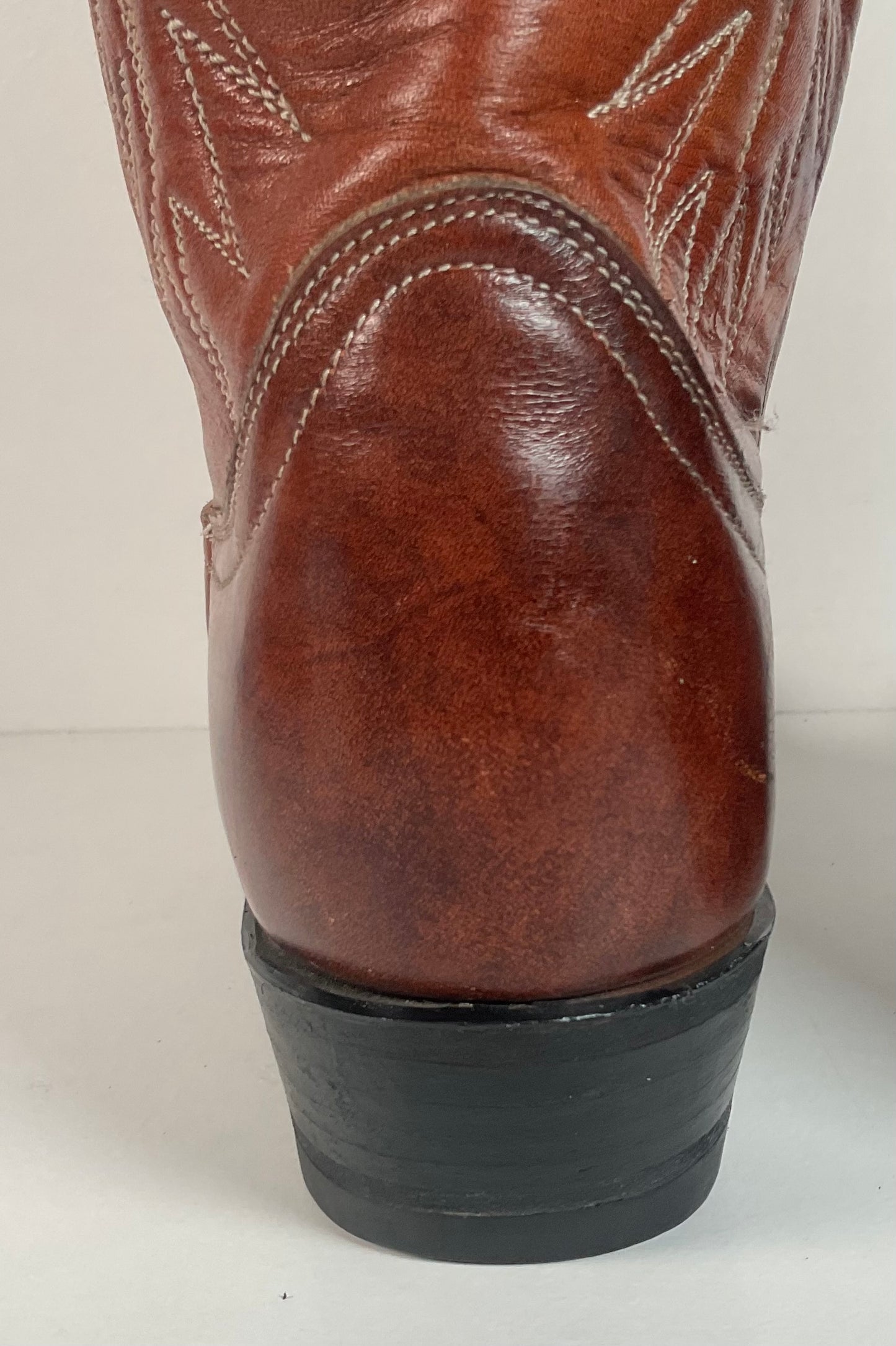 Vintage Tony Lama Cowboy Boots | Chocolate Cow | Men’s 7.5 C | Women’s 8.5