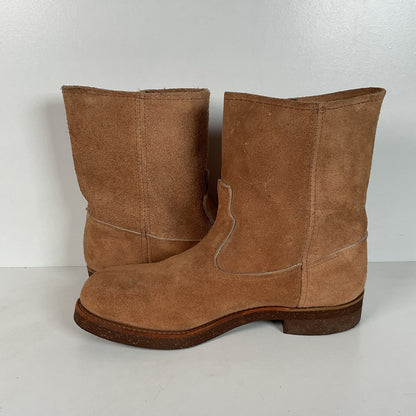 Vintage Sears Roebuck Wellington Boots | Rough Out Suede | Wearmaster | 8 D