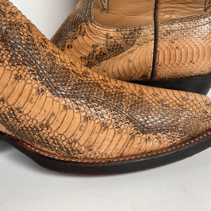 Vintage Dan Post Water Snake Cowboy Boots | Snakeskin | USA Made | Men’s 9.5 D