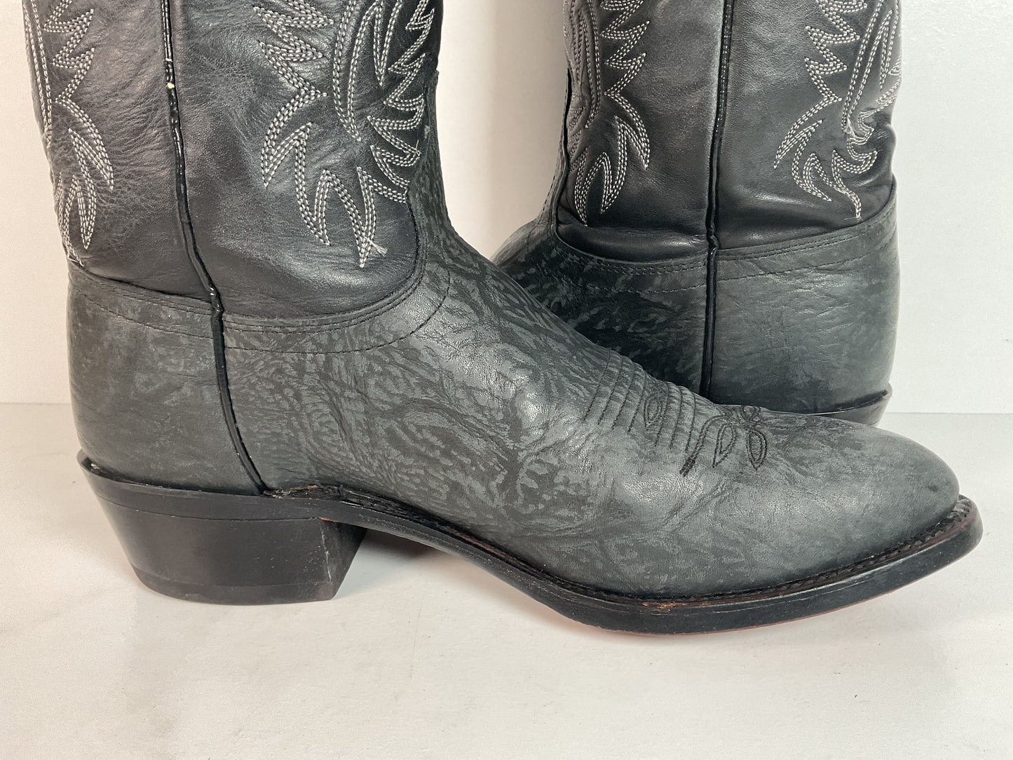 Vintage Texas Sueded Shoulder Cowboy Boots | USA Made | Men’s 8.5 D