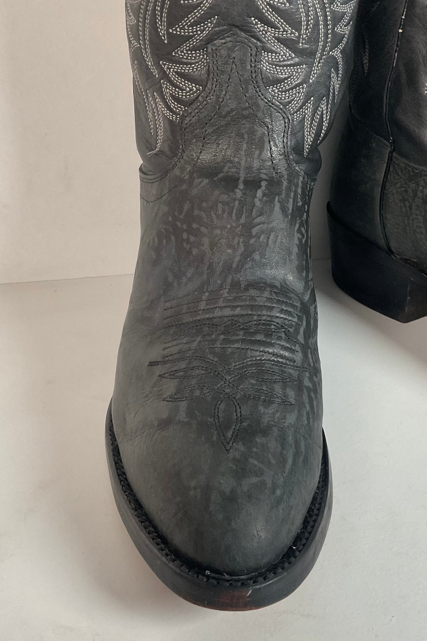 Vintage Texas Sueded Shoulder Cowboy Boots | USA Made | Men’s 8.5 D