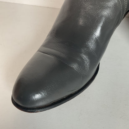 Vintage Justin Tall Grey Cowgirl Boots 7 B USA Made
