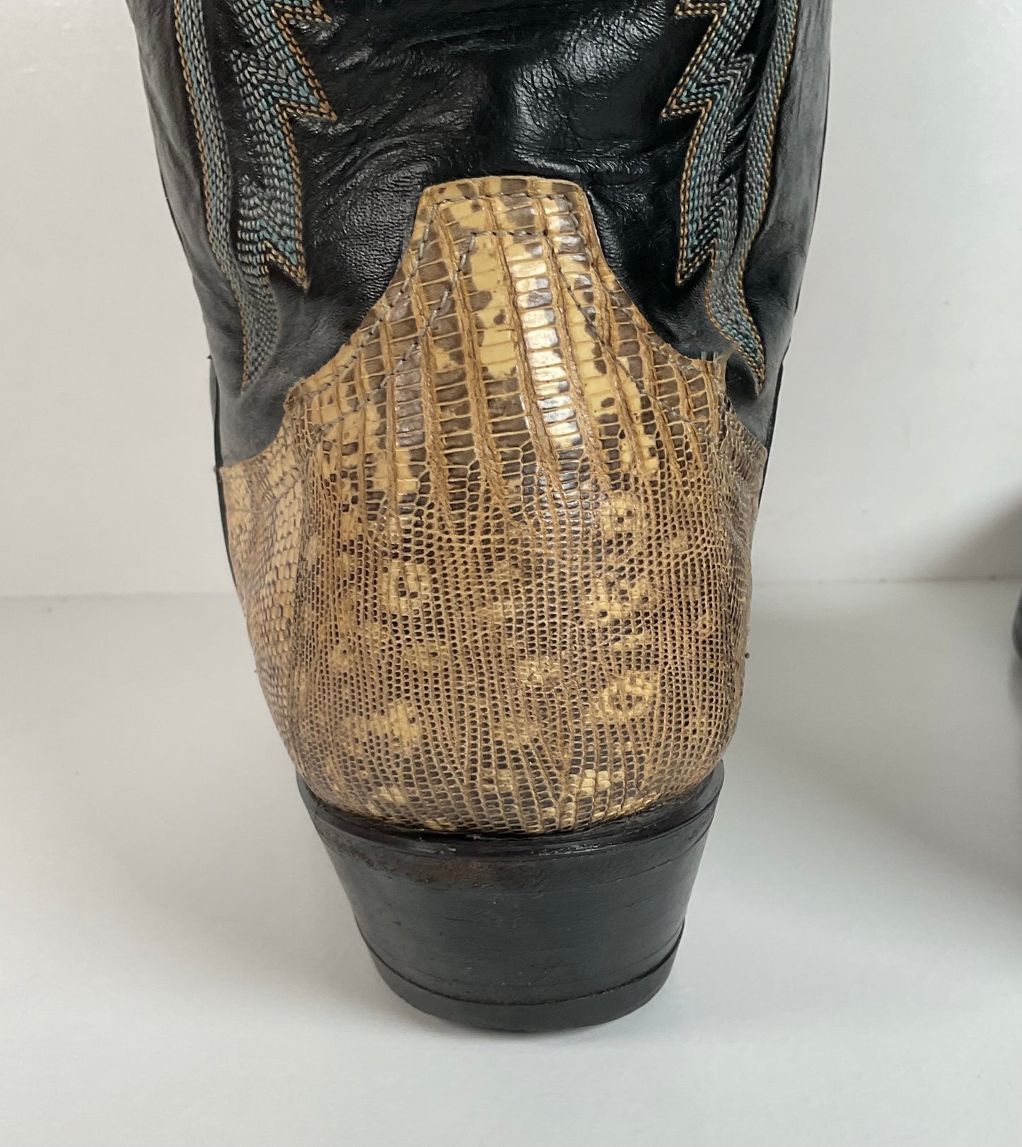 Vintage Tony Lama Cowboy Boots | Natural Teju Lizard | USA Made | Men’s 9 D