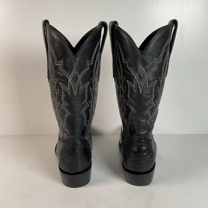J.B. Dillon Ostrich Leg Cowboy Boots | Exotic | Men’s 8.5 EE
