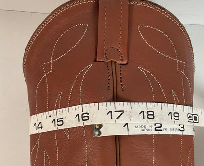 Tony Lama Natural Retan Cowboy Boots | USA Made | 14 D