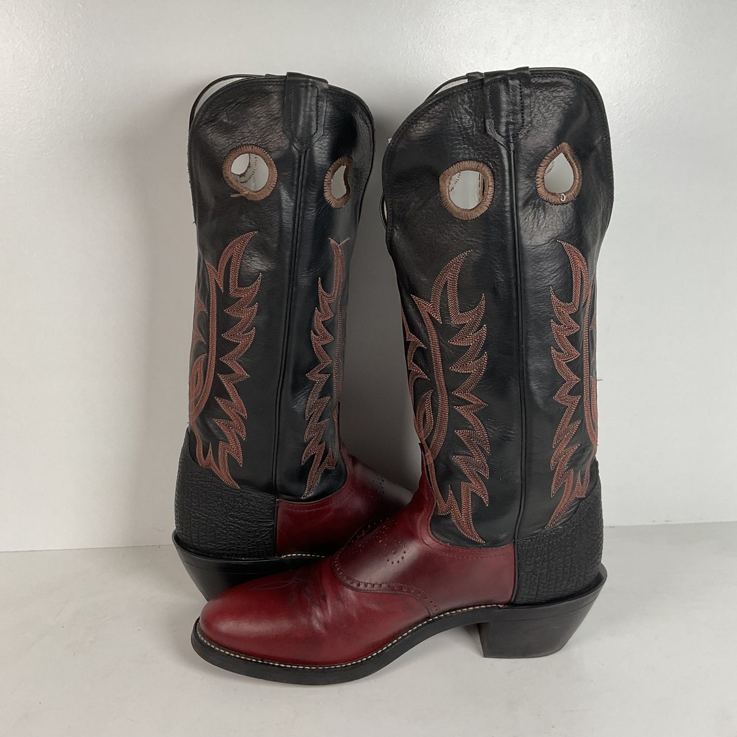 Tony Lama Renegade Buckaroo Boots | Shark Skin Heel | Exotic | USA Made | 13 B