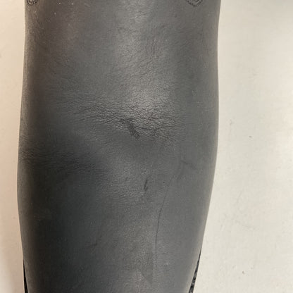 Custom Black Oiled Lace Up Boots Men’s 8 Narrow | Women’s 9 Victorian