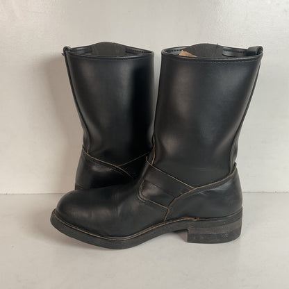 Vintage Heavy Duty Engineer Boots 7.5 USA Made Steel Toe Motorcycle