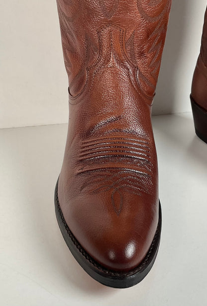 Vintage Dan Post Cowhide Cowboy Boots | USA Made | Men’s 8.5 D