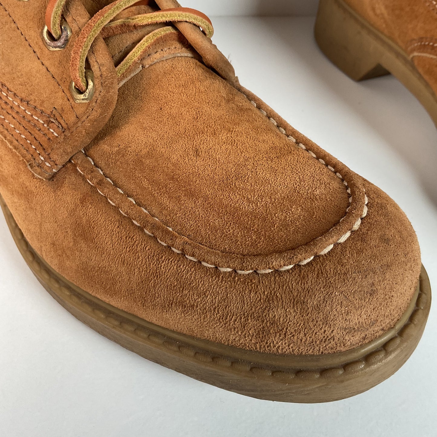 Vintage Wolverine Moc Toe Boots | Pig Skin Suede | USA Made | Men’s 11 C