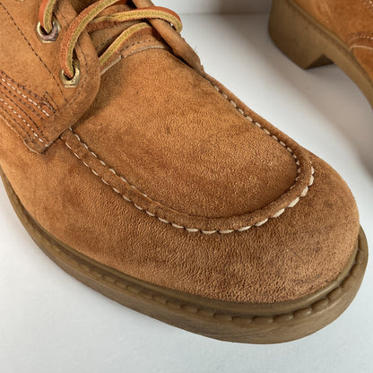 Vintage Wolverine Moc Toe Boots | Pig Skin Suede | USA Made | Men’s 11 C