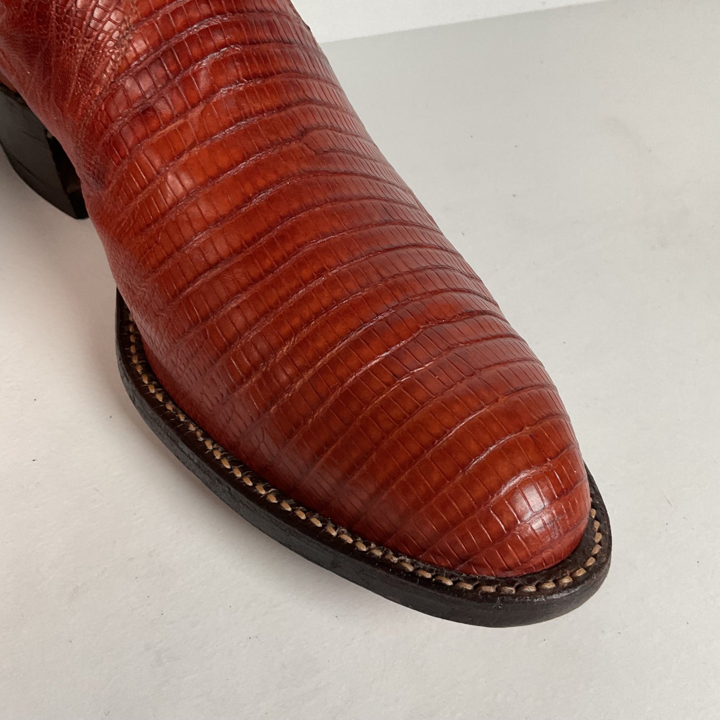 Vintage Tony Lama Teju Lizard Cowboy Boots | Gold Label | Men’s 11 D