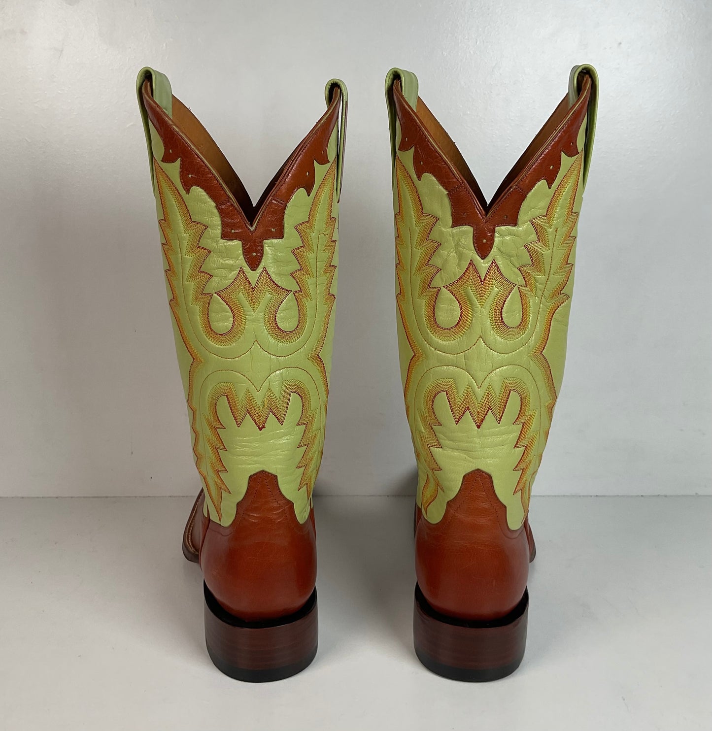 Rod Patrick Goat Skin Cowgirl Boots Men’s 8.5 B | Women’s 10 Collar Overlay