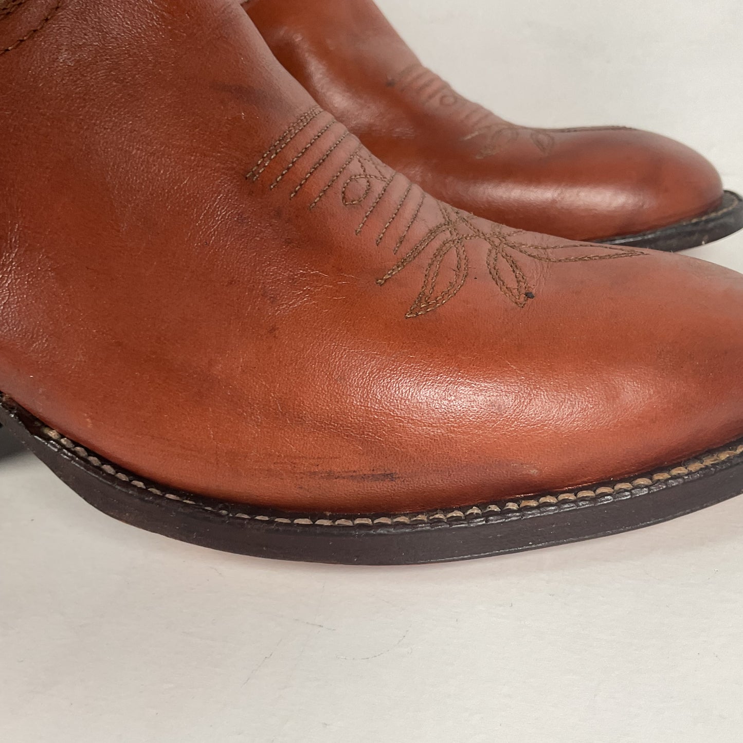 Vintage Tony Lama Tall Cowgirl Boots | Gold Label | Men’s 6.5 C | Women’s 7.5