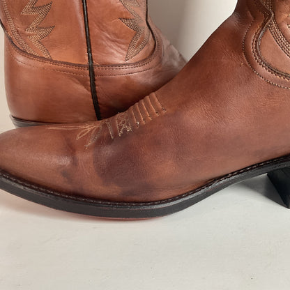 Vintage Dan Post Apache Cowboy Boots | USA Made | Distressed | Men’s 12 D