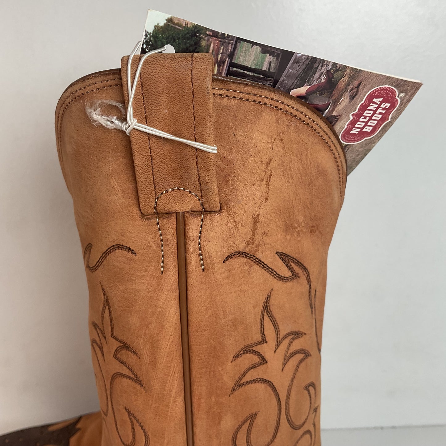 Nocona Wildebeest Wingtip Cowboy Boots Men’s 8.5 D USA Made Exotic Suede