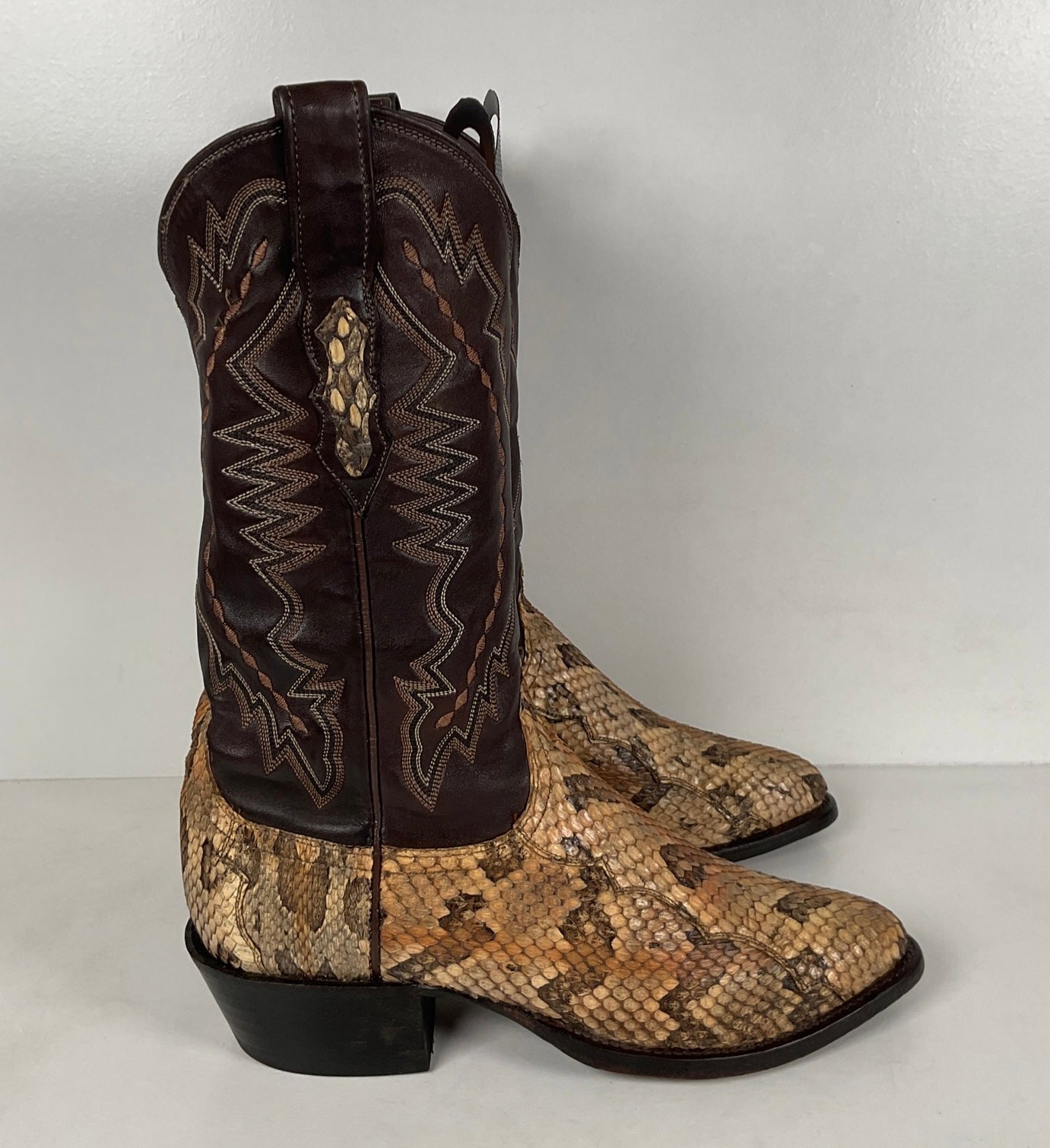 Lucchese 2000 Canebrake Rattlesnake | USA Made | Timber Snakeskin | Men’s 8 D