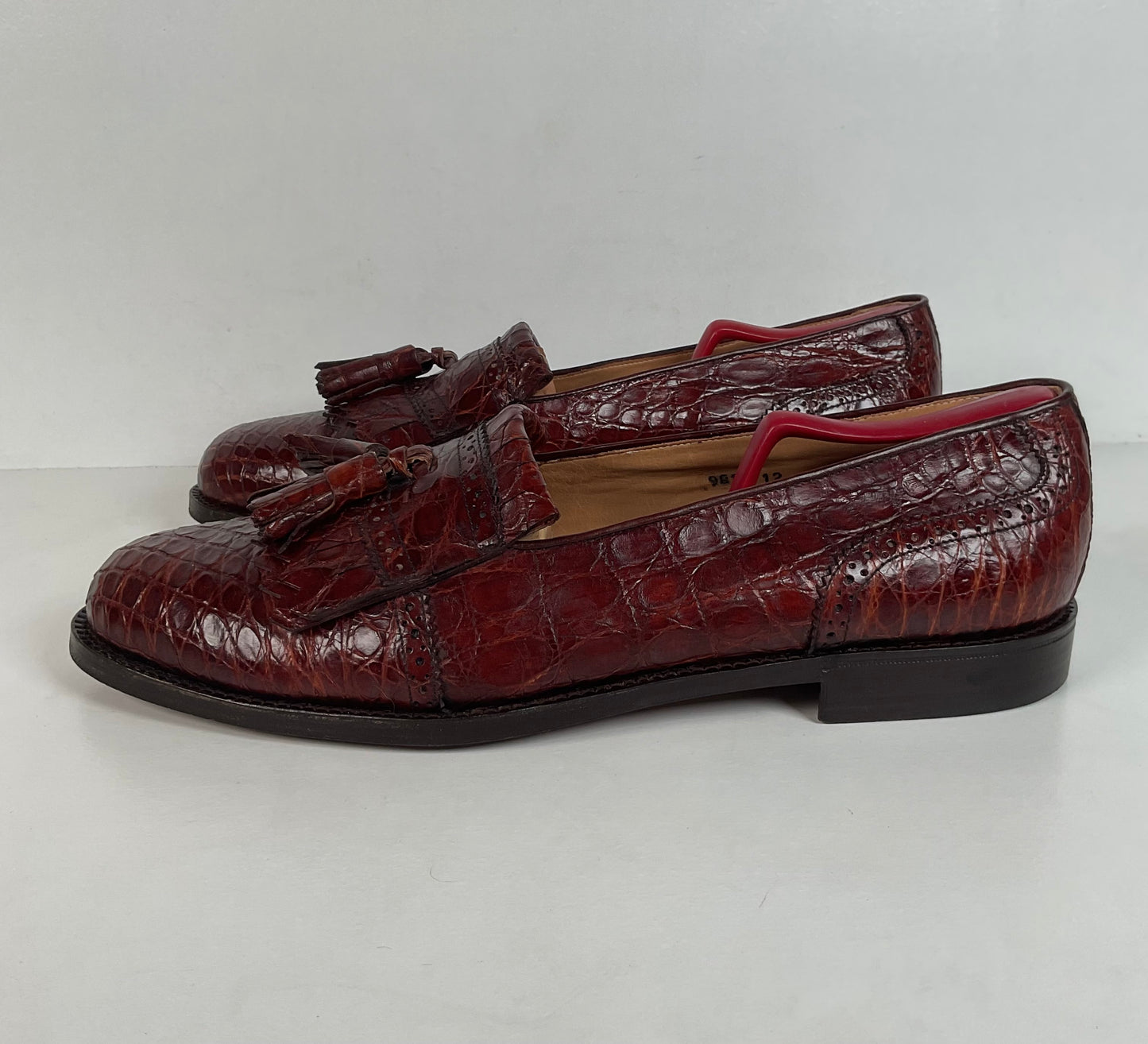 Vintage Foster Rainey Tassel Loafers | Full Crocodile | Exotic | Men’s 12