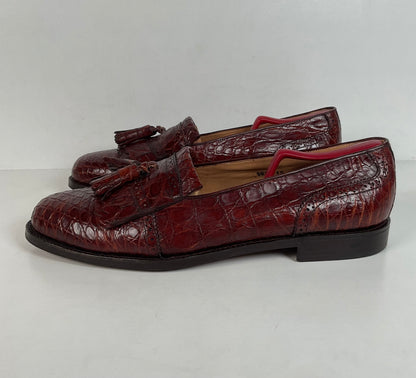 Vintage Foster Rainey Tassel Loafers | Full Crocodile | Exotic | Men’s 12