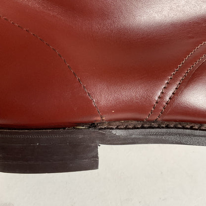 Marlborough England Jodhpur Lace Up Boots | Burgundy Calf | UK 9 | US 10