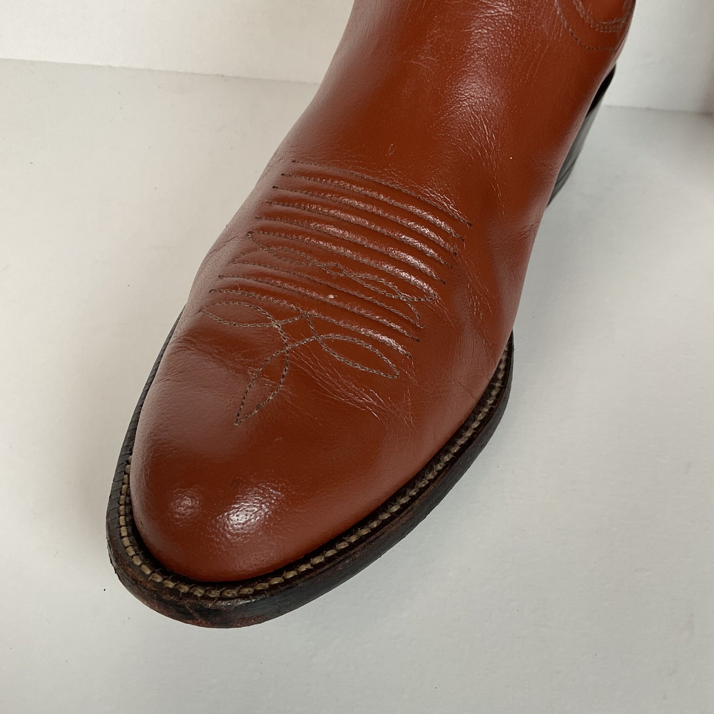 Vintage Sanders Cowboy Boots | Narrow | Brown | Men’s 11 B