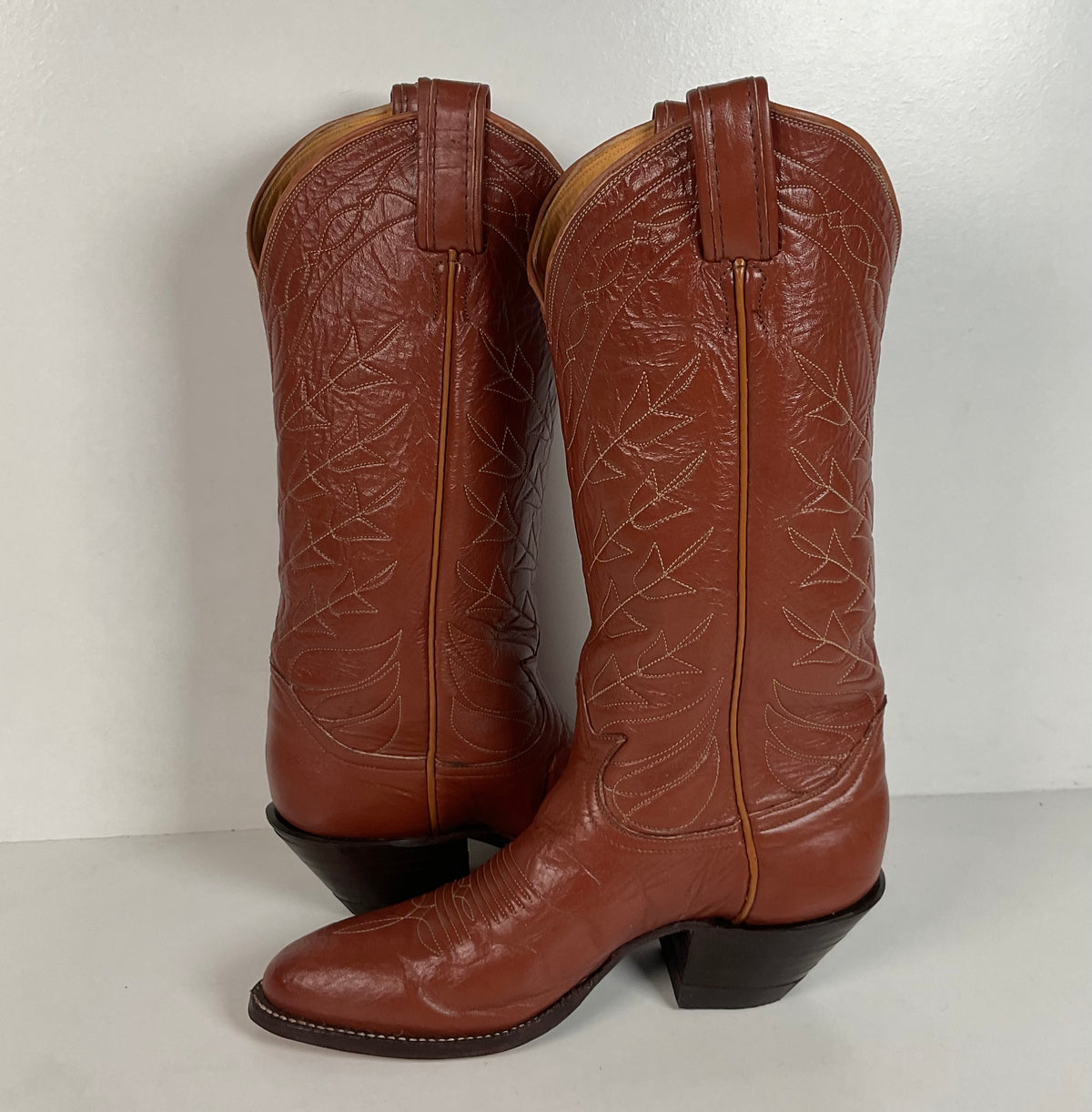 Vintage Tony Lama Cowgirl Boots | Brown | Men’s 5 B | Women’s 6