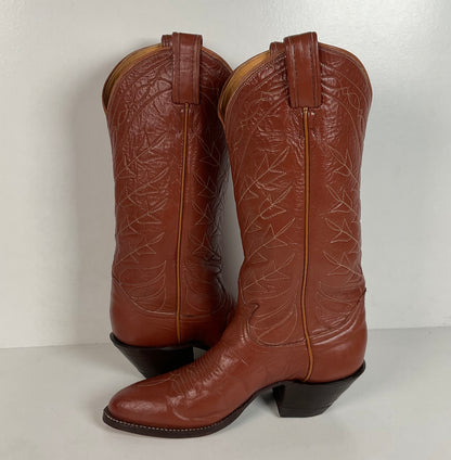 Vintage Tony Lama Cowgirl Boots | Brown | Men’s 5 B | Women’s 6