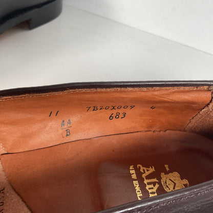 Alden New England Penny Loafer 11 AA Style 683 Burgundy Calf Skin