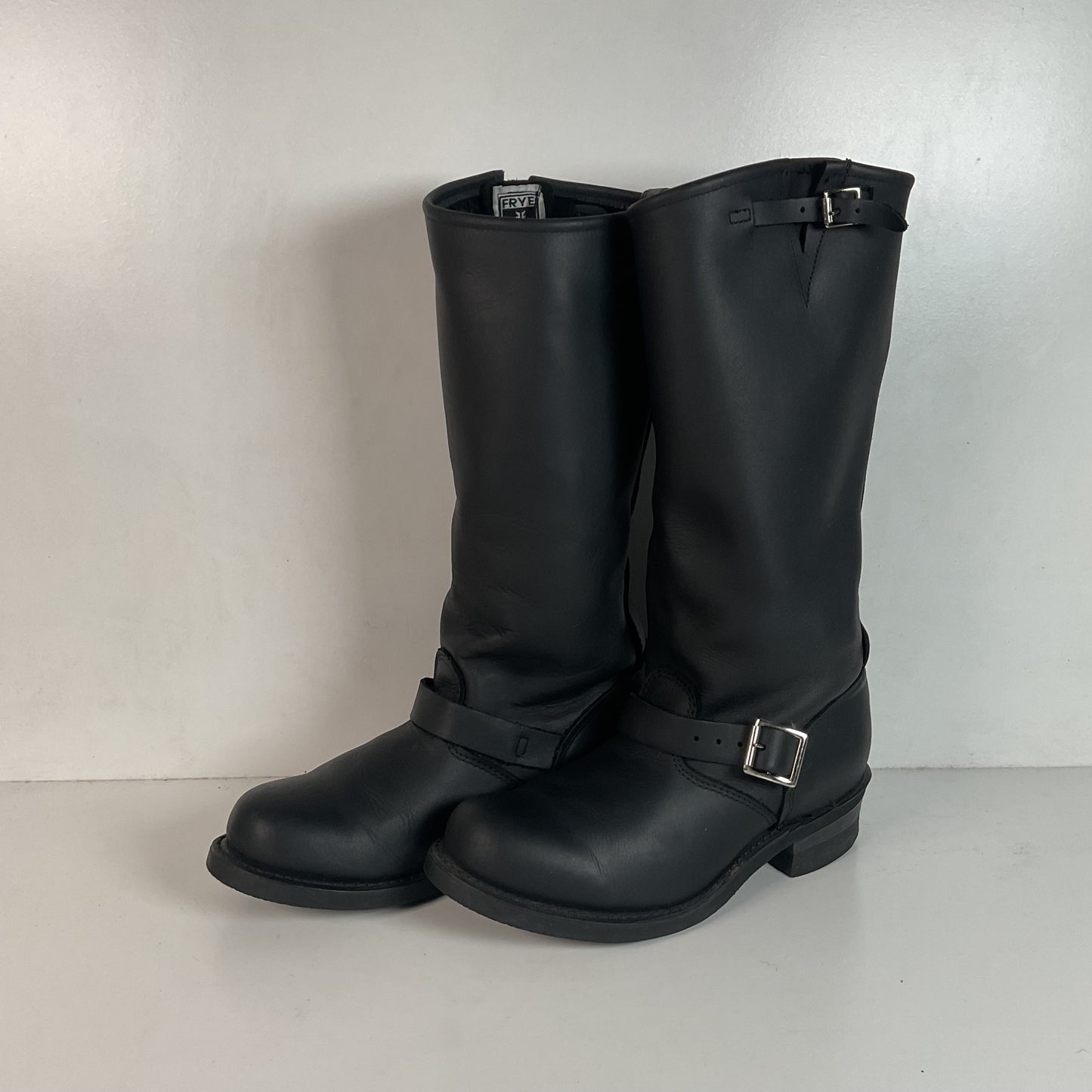 Frye Women’s 16R Tall Black Engineer Boots 7.5 M USA Made