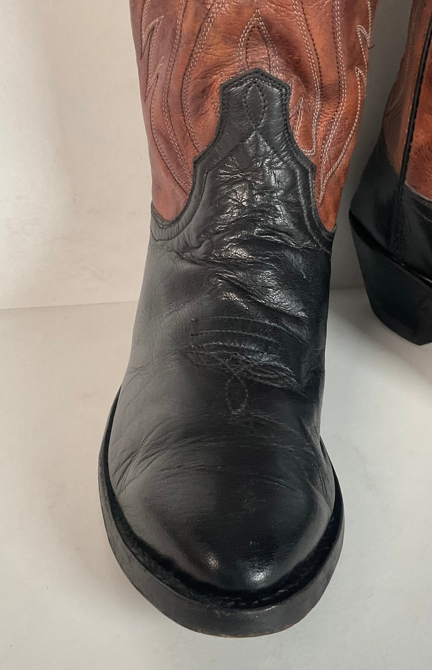 Pat Young Custom Bucket Cowboy Boots | Tooled Inlays | Women’s 7.5