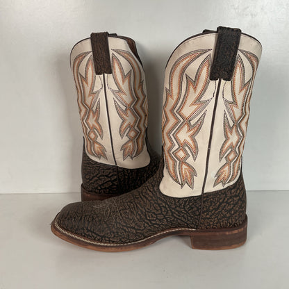 Nocona Deputy Chocolate Pig Roper Boots 9.5 D Cowboy