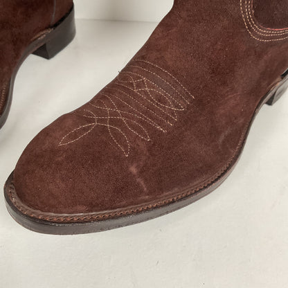 Vintage Nocona Pig Skin Suede Cowboy Boots | USA Made | Men’s 9.5 EE