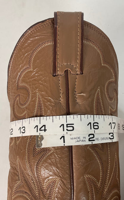 Vintage Justin Back Cut Python Cowboy Boots 8.5 D USA Made Snakeskin