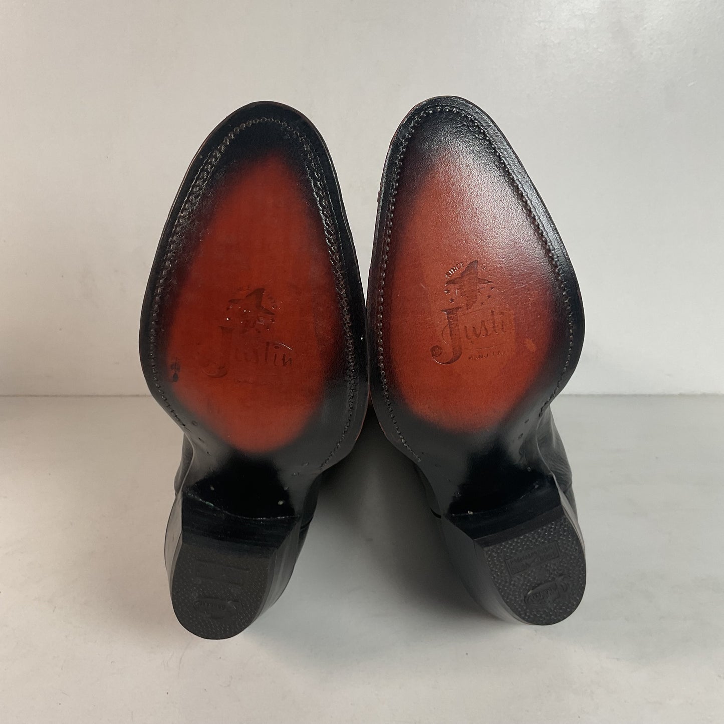 Vintage Justin Pig Skin Cowboy Boots | Wild Boar | USA Made | Men’s 7 D