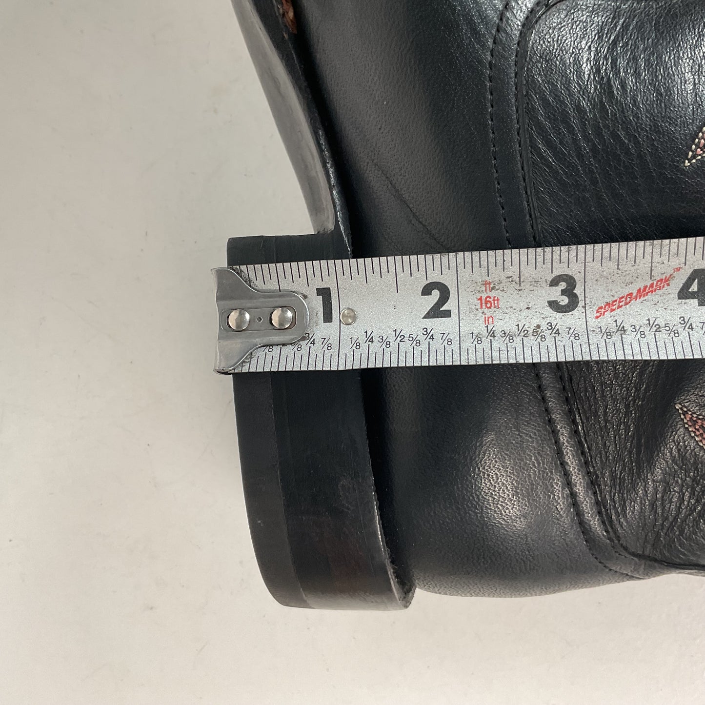 Rios of Mercedes Cowboy Boots Men’s 9.5 B (Narrow) Black Buffalo Calf