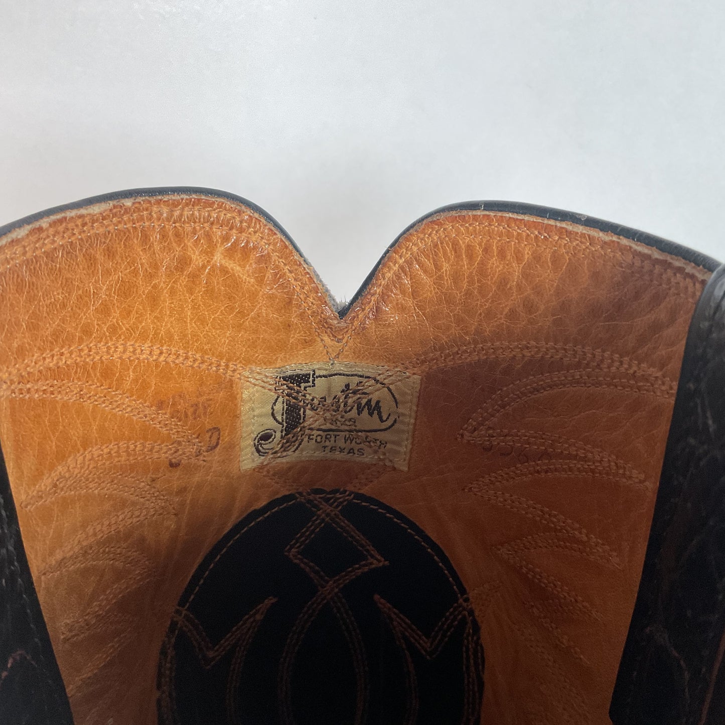 Vintage Justin Algonquin Toe Cowboy Boots | 1960s-1970s | Men’s 8.5 D