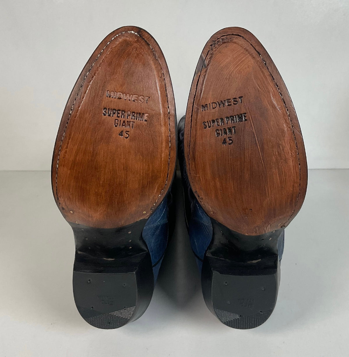 Vintage Justin Teju Lizard Cowgirl Boots | USA Made | Blue | Women’s 6.5 B