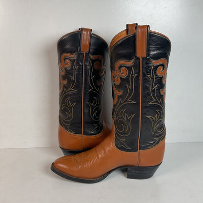Vintage Tony Lama Longhorn Cowboy Boots | ￼Gold Label | Men’s 8.5 | Women’s 10