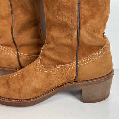 Vintage Wolverine Pig Skin Suede Cowgirl Boots | USA Made | Women’s 7.5 M