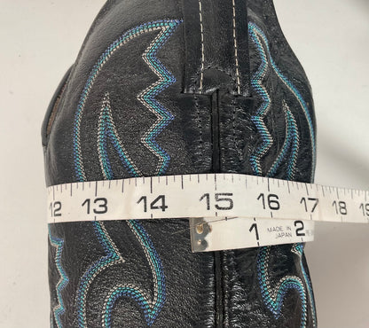 Python Snakeskin Cowboy Boots | Front Cut | Turquoise | Men’s 7.5 | Women’s 8.5
