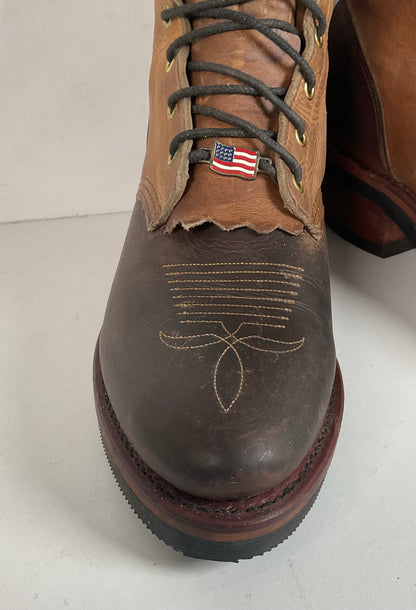 Chippewa Crazy Horse Packer Boots 11 B (Narrow) USA Made